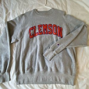 Clemson College Champion Crewneck Sweatshirt